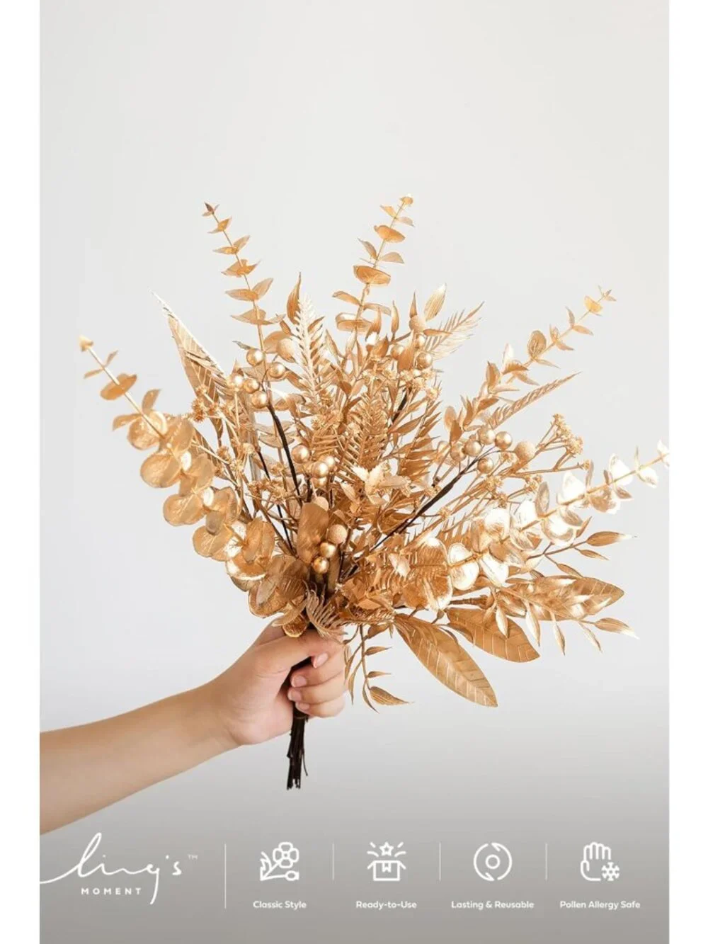 33pcs Faux Greenery Stems - Elegant Artificial Plants for Home Decor & Events